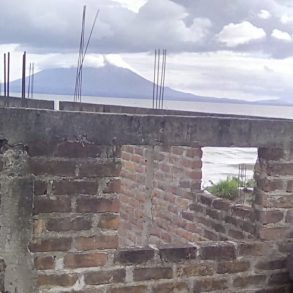 Lake Front Construction with View of Ometepe